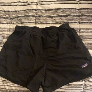 Black Patagonia hiking shorts